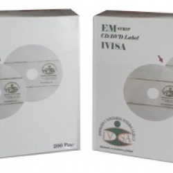 Tira magnética EM Strip CD/DVD Label. Caja con 200 piezas.